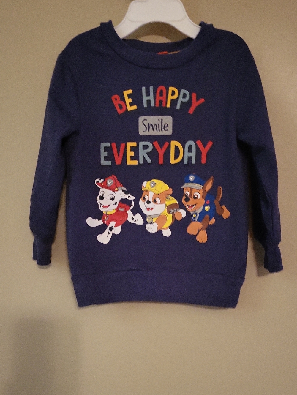 Paw Patrol navy 'Be Happy Everyday' graphic sweatshirt